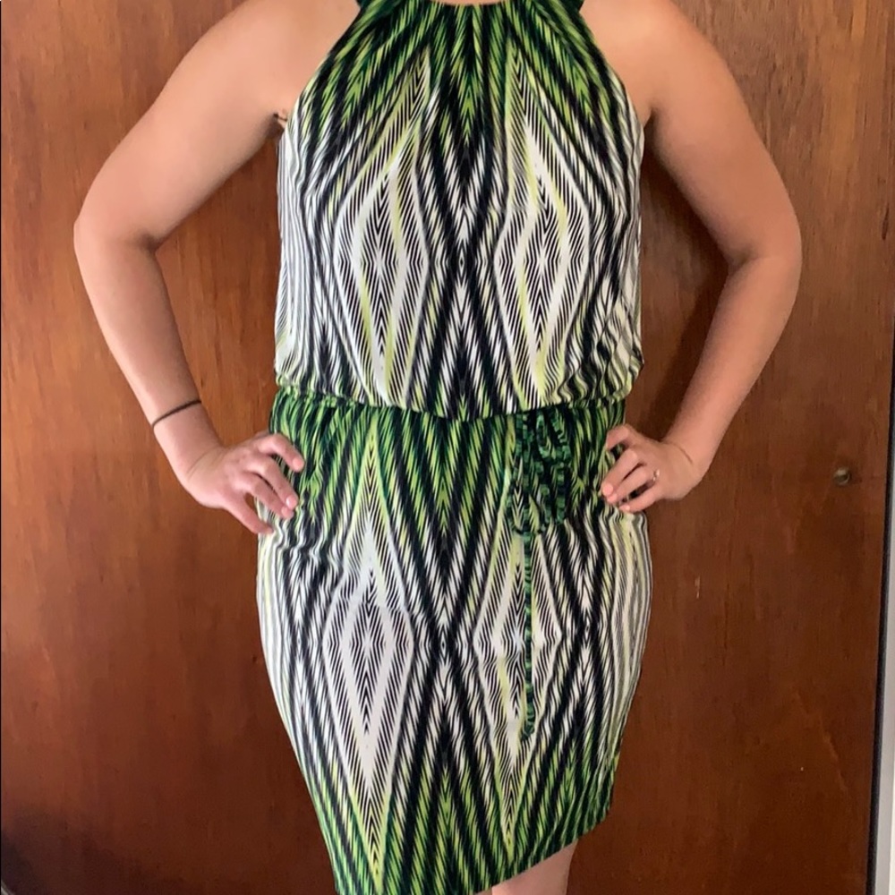 Vacation dress with tribal pattern